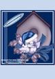 8x8" Christmas Bird Step by Step Kit (blues)