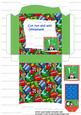 Presents and Penguin Small Window Pinch Bag Initial E