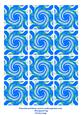 Blue Swirl Tea Bag Tiles