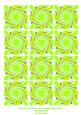 Green Swirl Tea Bag Tiles
