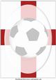 A4 England Flag and Football Insert