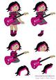 3D Decoupage Rocker Girl