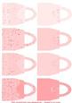 8 Handbag Toppers (pinks)