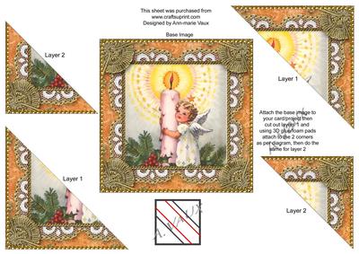Candle Angel 2 Duo Corner Sq Stacker