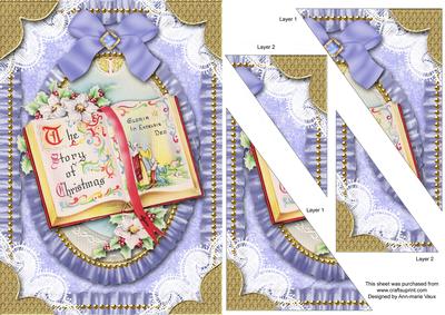 Christmas Book 2 Ruffle Duo Corner A5 Stacker