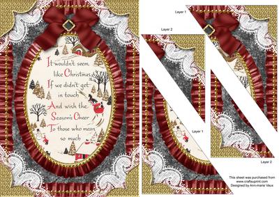 It Would Not Seem Like Christmas Duo Corner A5 Stacker