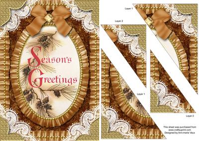 Seasons Greetings 1 Duo Corner A5 Stacker