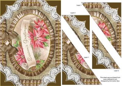 Seasons Greetings 3 Duo Corner A5 Stacker