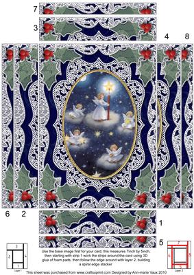 Angel Lite Sky Lace Spiral Edge 7x5inch Stacker