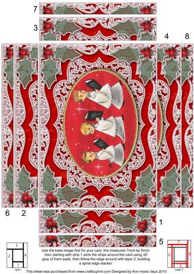 3 Choirboys Lace Spiral Edge 7x5inch Stacker