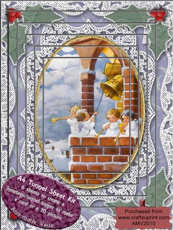 Christmas Angels Bell Ringing Lace Tunnel Kit