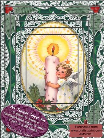 Christmas Candle Angel Lace Tunnel Kit