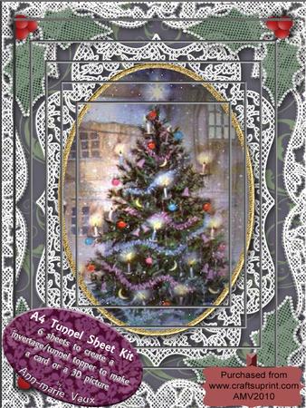 How My Christmas Tree Looks Lace A4 Tunnel Kit