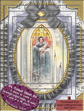 Religious Window Card Topper A4 Tunnel Kit