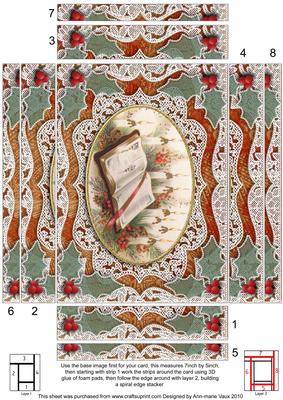 Christmas Glory Book 7x5 Spiral Edge Stacker