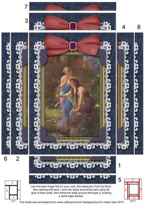 Garden Fairies Lace 7x5 Spiral Edge Stacker