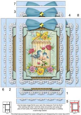 Lovebirds Lace 7x5 Spiral Edge Stacker