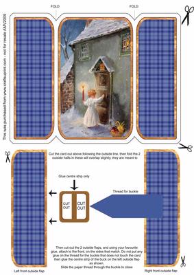 Choirboy Square Gatefold Buckle Card