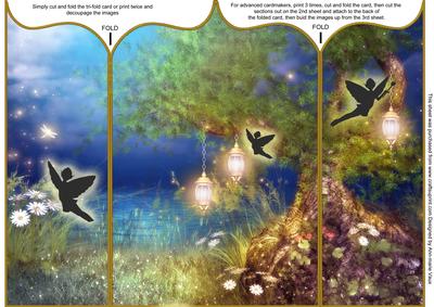 Night Lites for the Fairy Tree Taj Gatefold Card