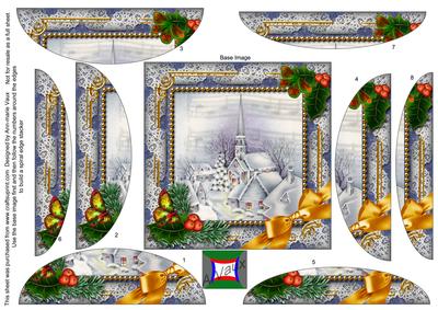 Blue Church Holly Square Spiral Rounded Edge Stacker