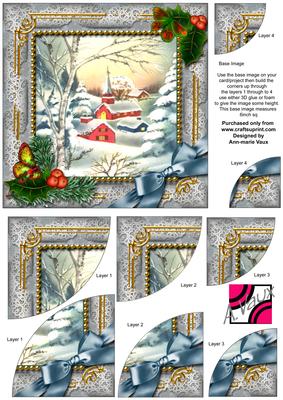 Little Village Holly 6 Inch Duo Corner Stack Card Front
