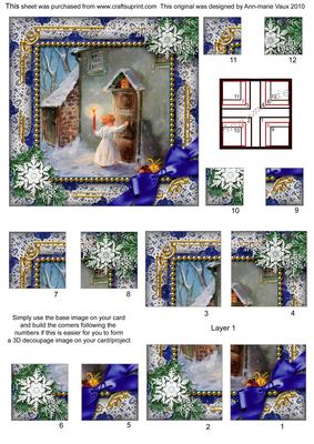 Choirboy Knocking Snow All 4 Corner Stacker Card Front