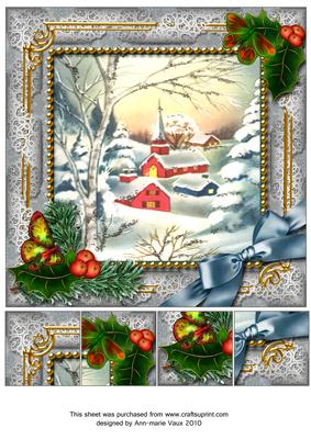 Little Village Holly 8inch Picture Sheet