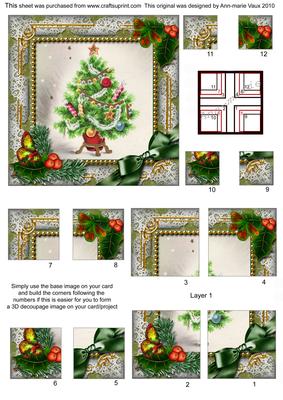 The Tree Holly All 4 Corner Stacker Card Front