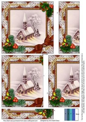 Church Lights on Holly One Edge Side Stacker