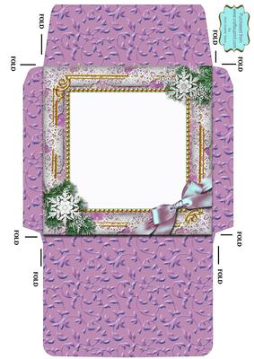 Carol Singers Snow 5 1/2 Inch Square Matching Envelope