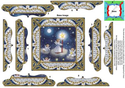 Angels Lite Sky Lace 5inch Bracket Edge Spiral Stacker
