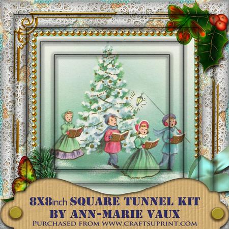 Carol Singers Holly 8inch Square Tunnel Kit