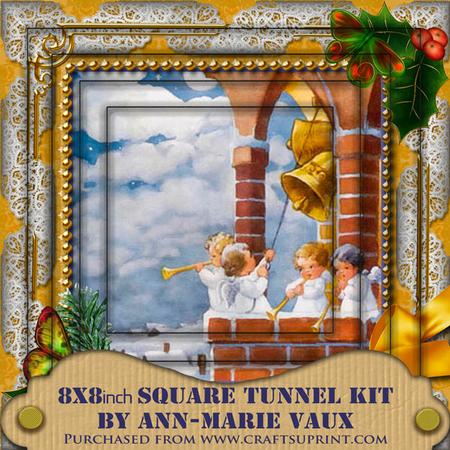 Angel Bell Pulling Snow 8inch Square Tunnel Kit