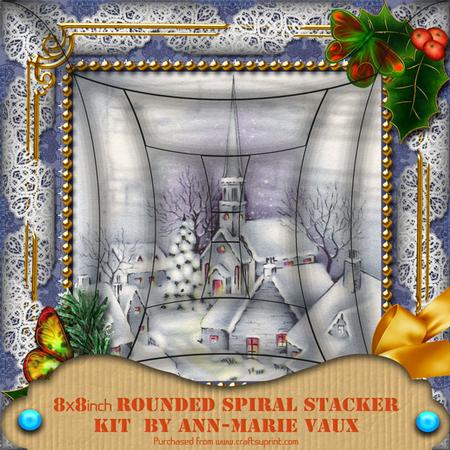 Blue Church Holly 8inch Rounded Edge Spiral Stacker Kit