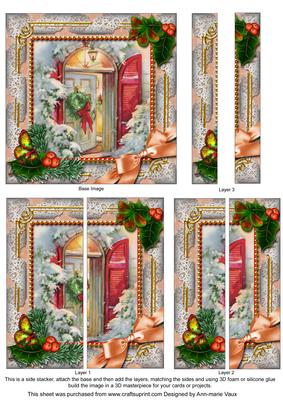Welcome Door Holly 5inch Square Straight 2 Side Stacker