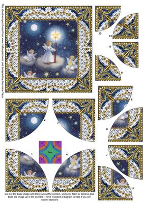 Angels Lite Sky All 4 Rounded Corner Card Front