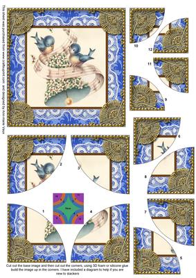 Blue Tit Bell All 4 Rounded Corner Card Front