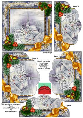 Blue Church Holly One Edge Scallop Bottom Stacker