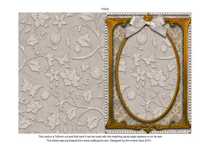 Elegant Wedding Couple Plain 7x5inch Folded Card