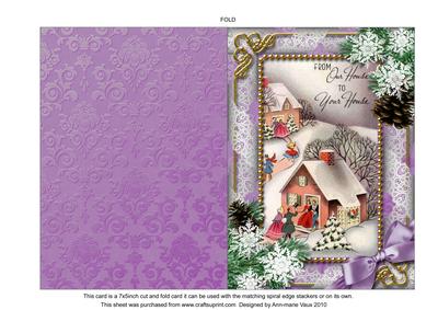 Ours to Yours Snow 7x5inch Folded Picture Card