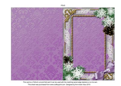 Ours to Yours Snow Plain 7x5inch Folded Card