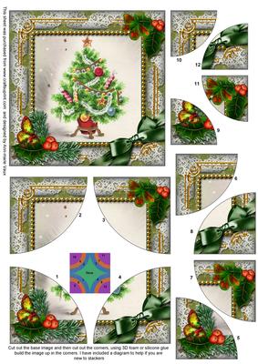 The Tree Holly All 4 Rounded Corner Card Front