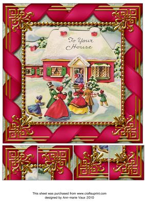 To Your House Ribbons 8inch Picture Sheet