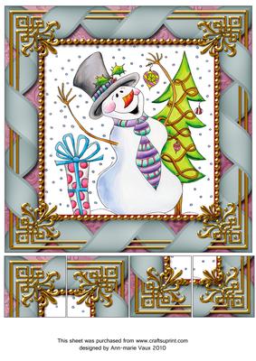 Snowman Presents 8inch Picture Sheet