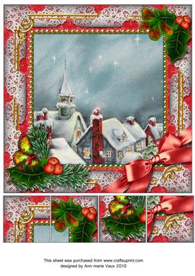 Rooftops Holly 8inch Picture Sheet