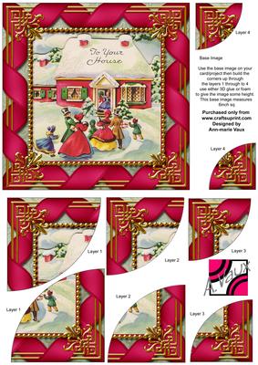 To Your House 6 Inch Duo Corner Stack Card Front