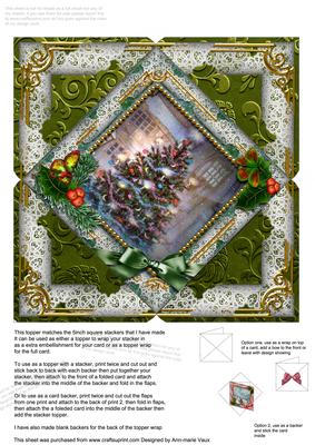 How Tree Looks Holly 5inch Square Picture Envelope Backer