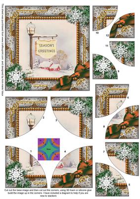 Pub Sign Snow All 4 Rounded Corner Card Front