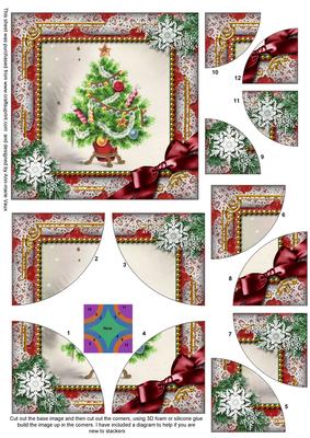The Tree Snow All 4 Rounded Corner Card Front