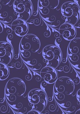 Blue Christmas Trees Swirls A4 Backing Paper